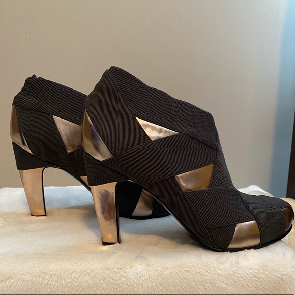 United Nude Fold booties in rose gold & gray - Picture 2 of 6